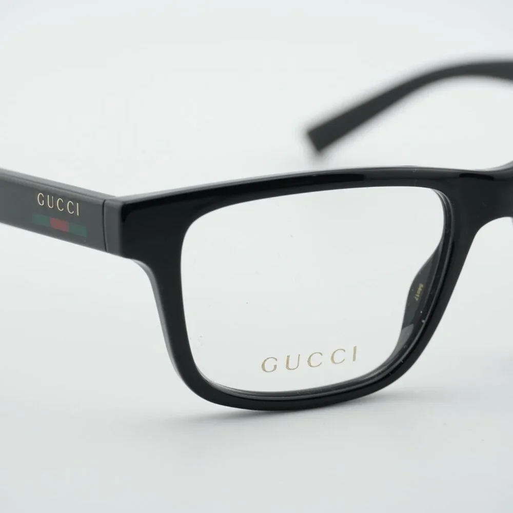 Gucci GG1987O 001 Eyeglasses Black 54mm Square Frame